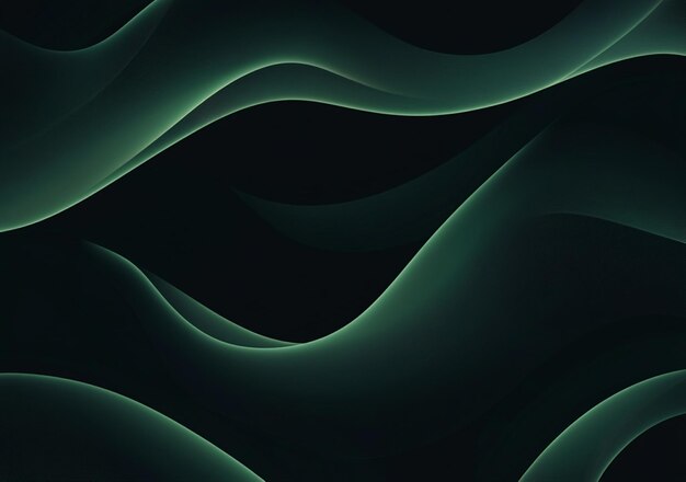 fondo verde abstracto con líneas curvas y gradiente