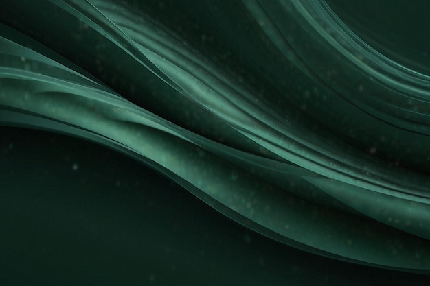 Fondo verde abstracto con olas
