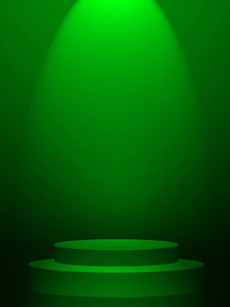 Fondo verde abstracto para plantillas de diseño web y estudio de productos con color de gradiente suave