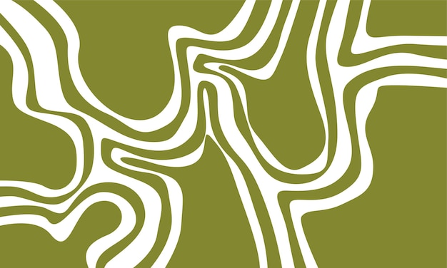 Fondo verde y blanco de salvia ondulada abstractamente dibujado a mano Fondo verde simple abstractamente simple