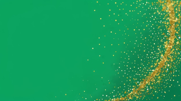 un fondo verde con brillo dorado y un fondo verde