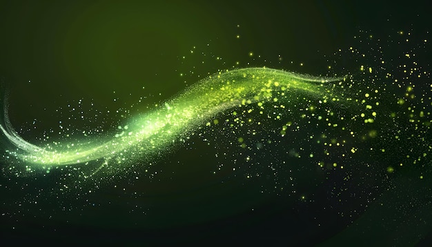 un fondo verde con un brillo verde y amarillo y un fondo verde