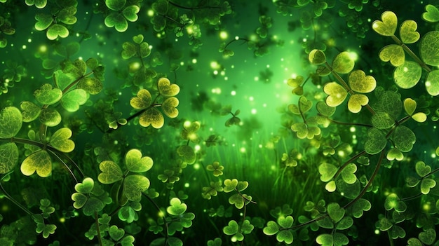 Foto fondo verde para la celebración del día de san patricio