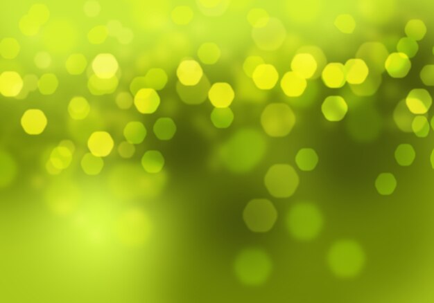 Fondo verde circular abstracto del bokeh. Plantilla de diseño de recursos gráficos.