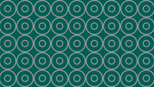 un fondo verde con círculos y un círculo con un círculo en el medio.