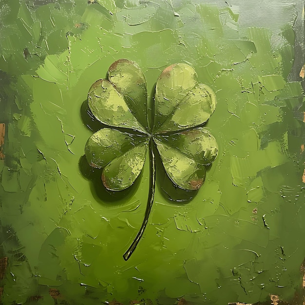 El fondo verde del día de San Patricio El trébol verde irlandés Las hojas del patrón de la hierba Las hojas de la primavera de Irlanda