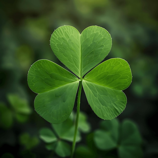 El fondo verde del día de San Patricio El trébol verde irlandés Las hojas del patrón de la hierba Las hojas de la primavera de Irlanda