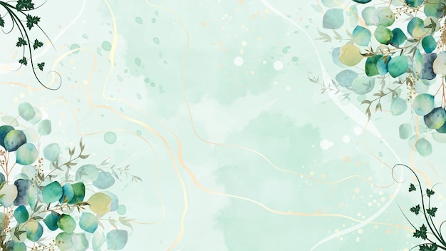 Fondo verde con follaje