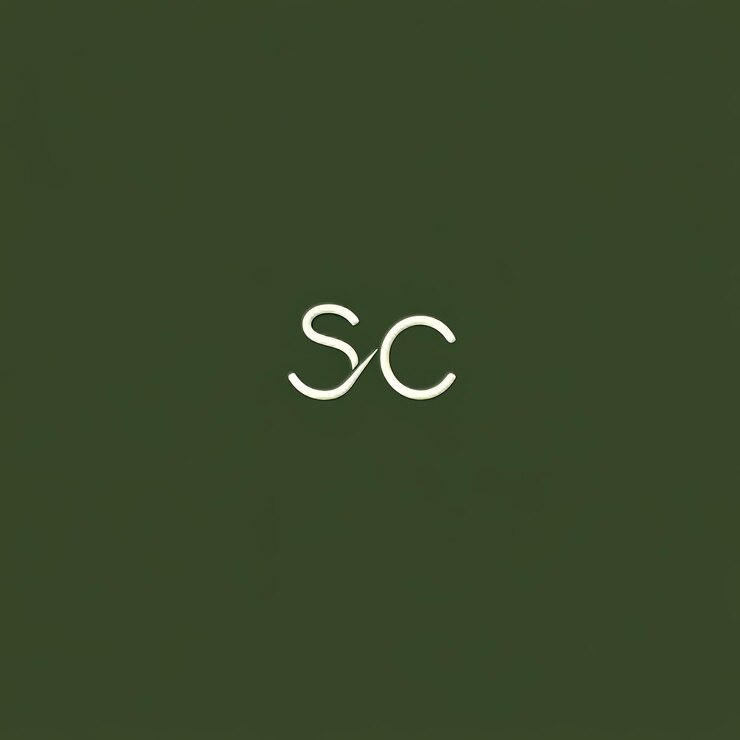 Foto un fondo verde con una imagen de una letra s en él