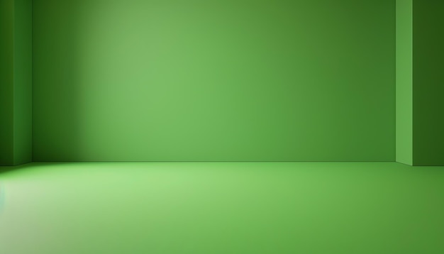 El fondo verde minimalista