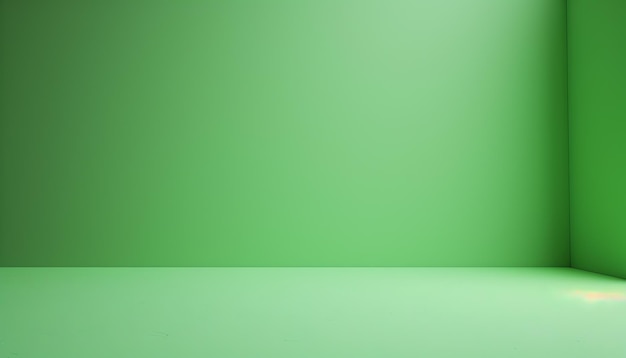 El fondo verde minimalista