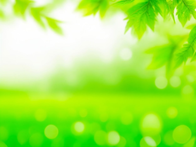 Fondo verde natural borroso