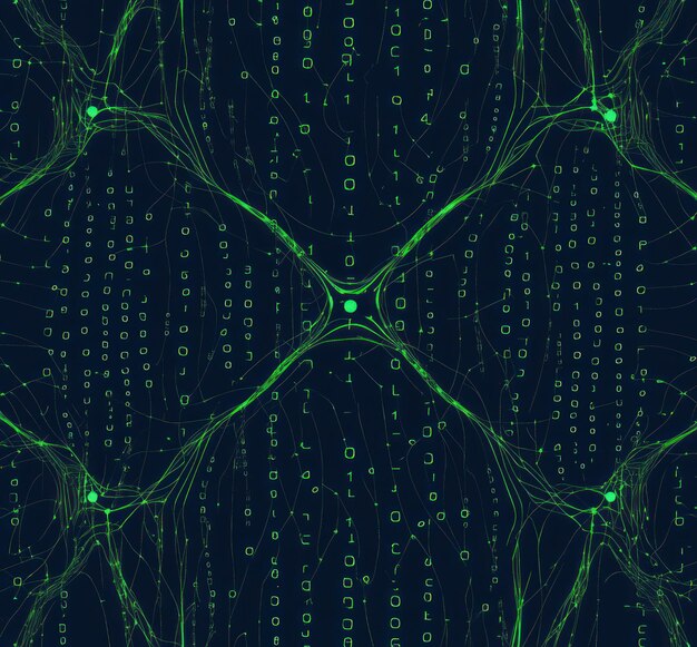 un fondo verde con los números y los números en él