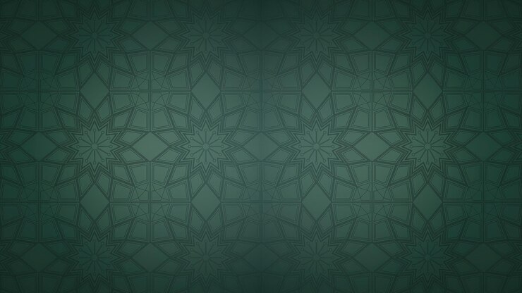 un fondo verde con un patrón de un diamante y una estrella en él