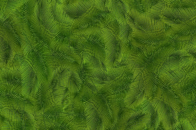 Fondo verde con un patrón de plumas.