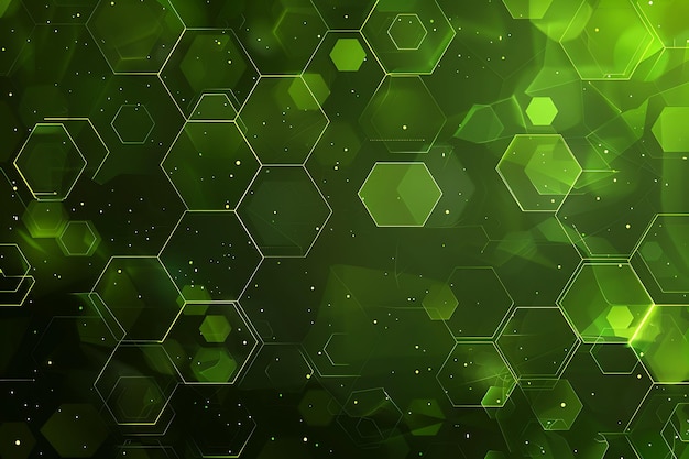 un fondo verde con un patrón verde y amarillo