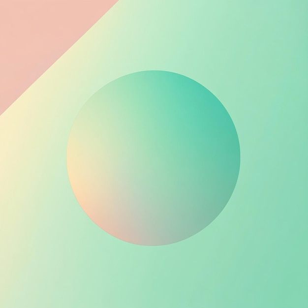 un fondo verde y rosa con un círculo y un color rosa y verde