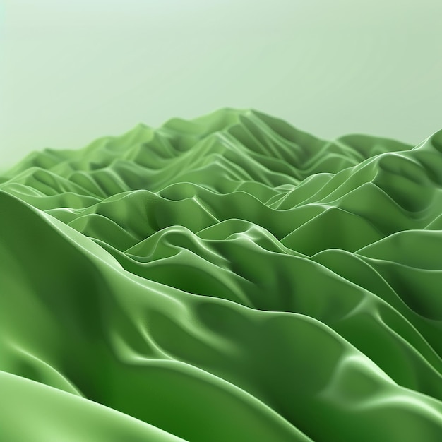 Fondo verde sencillo renderizado en 3D
