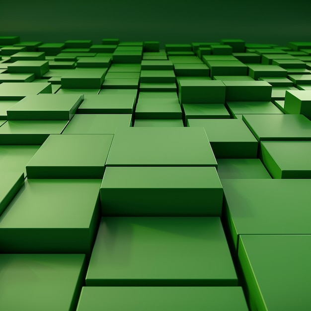 Fondo verde sencillo renderizado en 3D