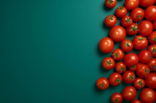 Fondo verde tomate Generar Ai