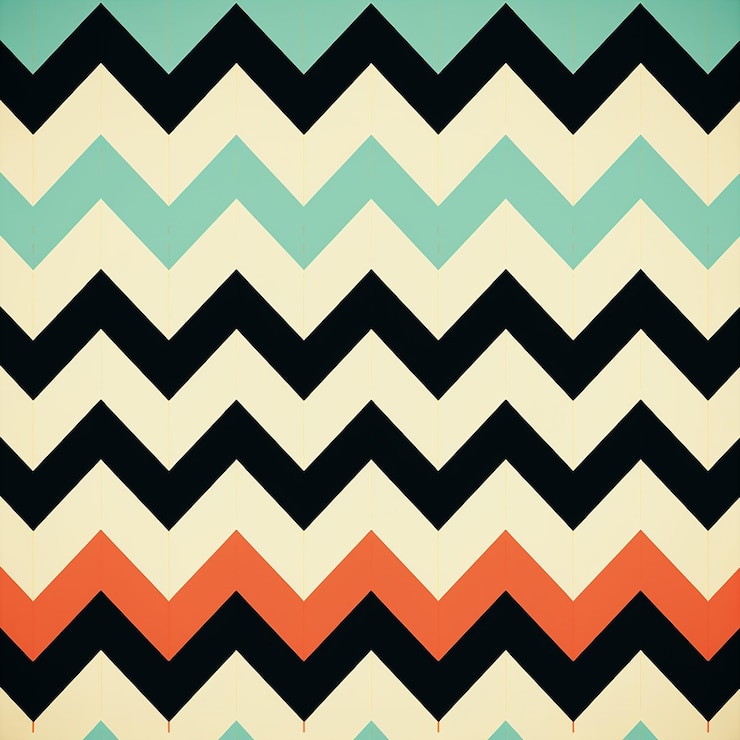 Foto fondo de vibraciones retro en zigzag