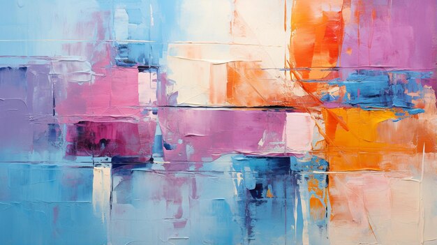 fondo vibrante abstracto con pincel de colores