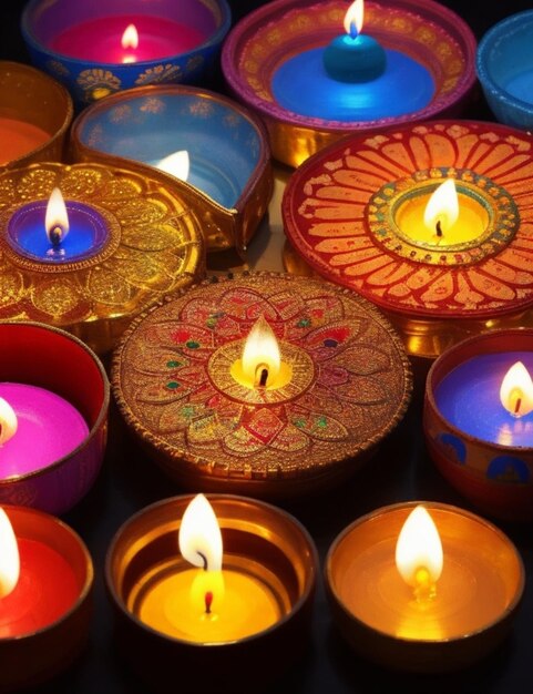 Fondo vibrante de Diwali