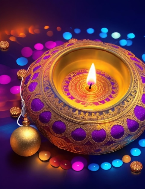 Fondo vibrante de Diwali