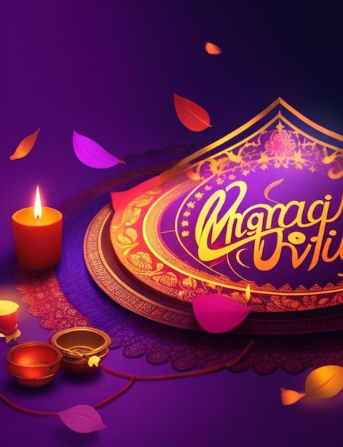 Fondo vibrante de Diwali