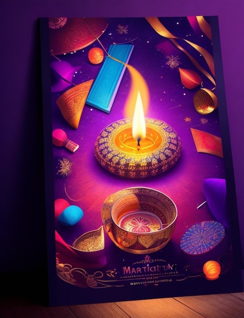 Fondo vibrante de Diwali