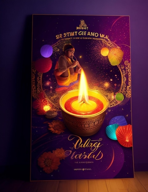 Fondo vibrante de Diwali