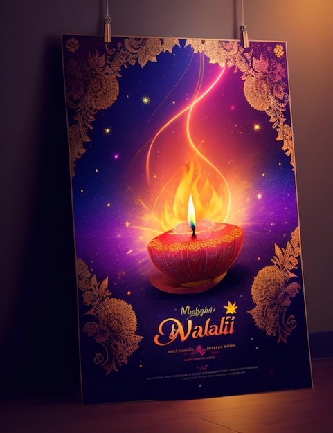 Fondo vibrante de Diwali