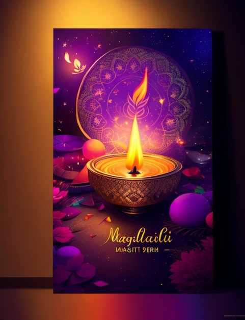 Fondo vibrante de Diwali