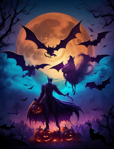 Fondo vibrante de Halloween