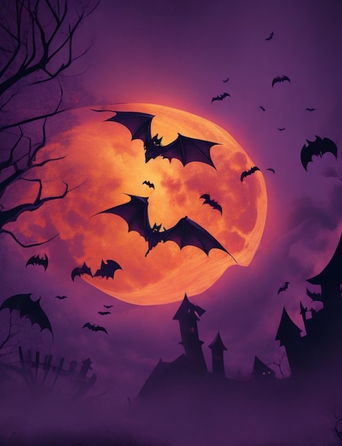 Fondo vibrante de Halloween