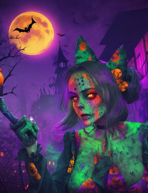 Fondo vibrante de Halloween