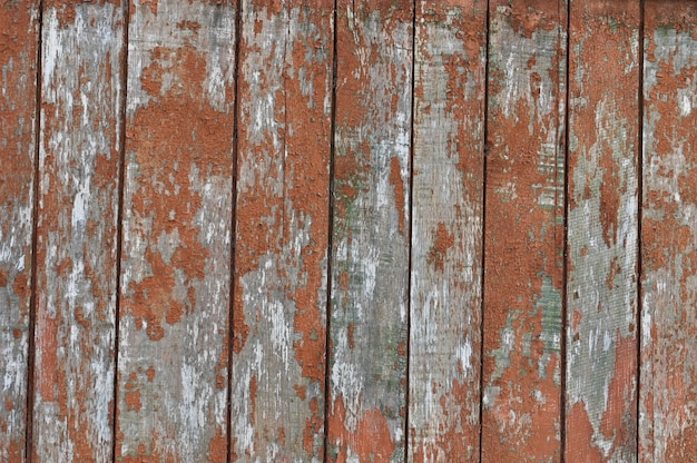 Fondo de viejas tablas de madera pintadas en color naranja