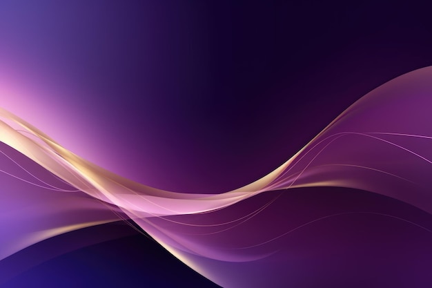 Fondo violeta con onda dorada papel de pared HD plantilla corporativa espacio de copia