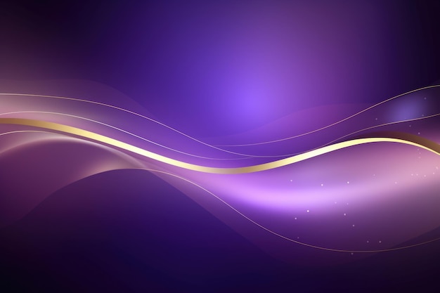 Fondo violeta con onda dorada papel de pared HD plantilla corporativa espacio de copia