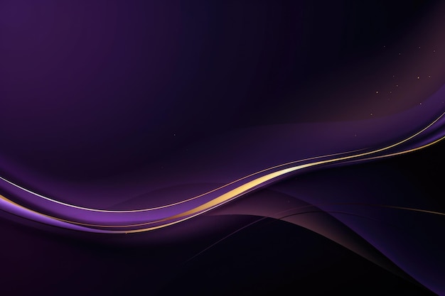 Fondo violeta con onda dorada papel de pared HD plantilla corporativa espacio de copia
