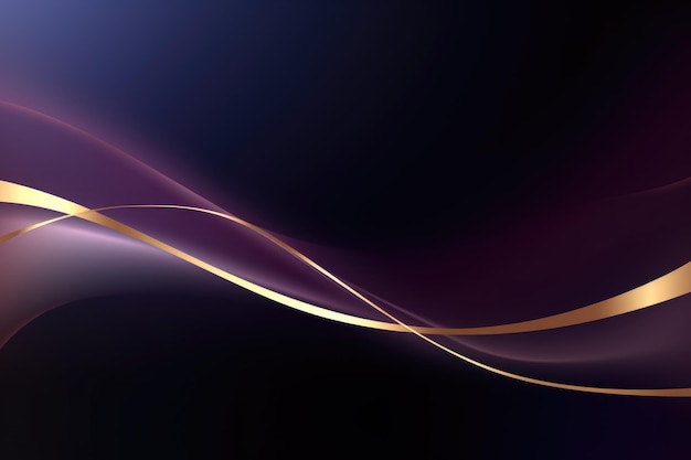 Fondo violeta con onda dorada papel de pared HD plantilla corporativa espacio de copia