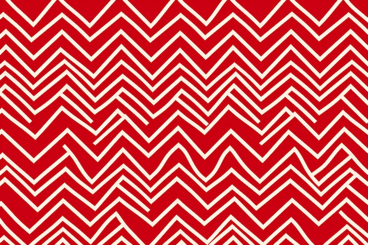 Foto el fondo de zig-zag es rojo