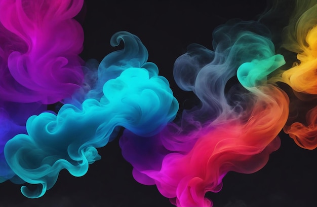 Foto fondos abstractos de humo coloridos