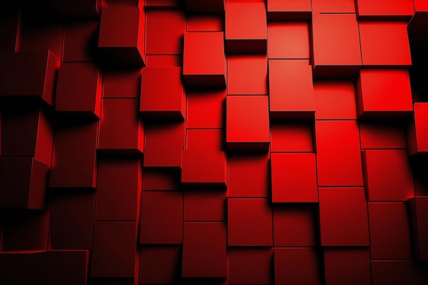 Fondos abstractos de ilustración digital creativa de pared roja