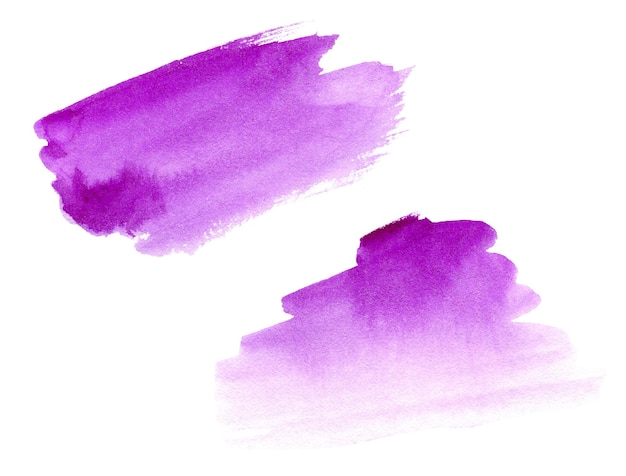 Fondos de acuarela violeta dibujados a mano abstractos para texto o logotipo