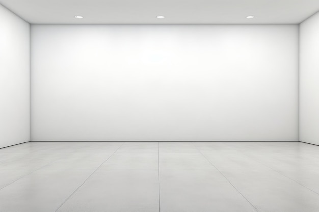 Los fondos de arquitectura del piso vacío de la galería de arte