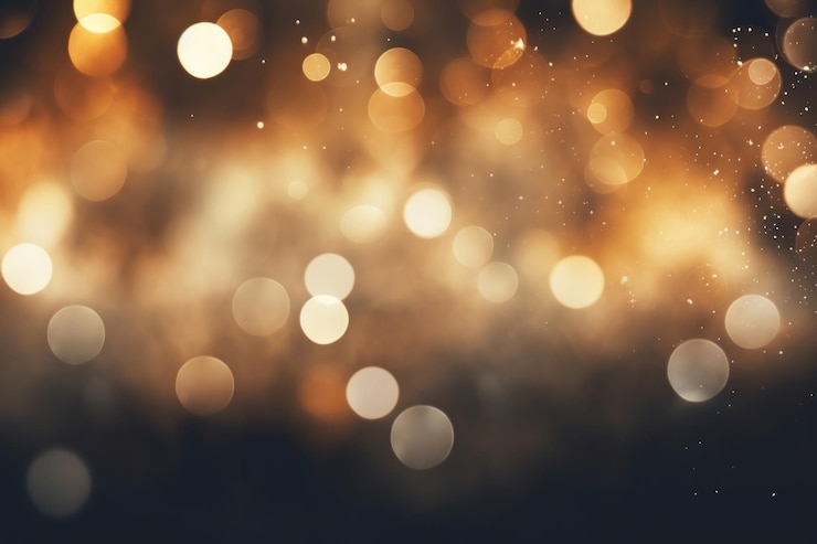 Foto los fondos de bokeh cálidos y claros de navidad al aire libre