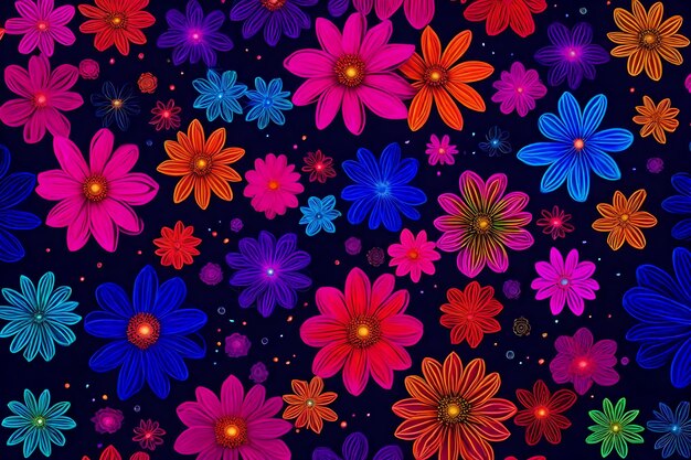 fondos de flores de colores