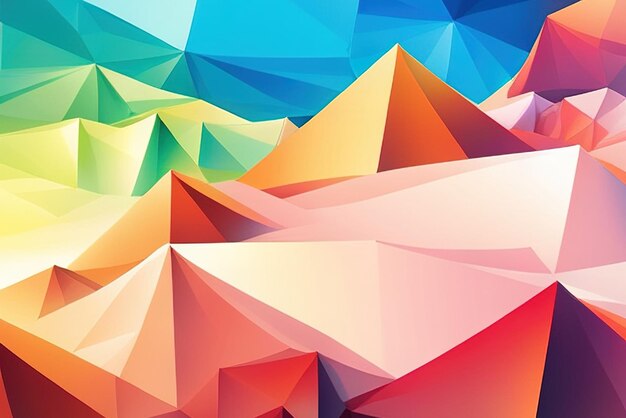 Fondos geométricos abstractos ilustración de fondo de polígono a todo color
