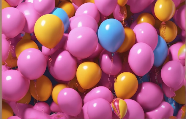 Fondos de globos de colores con patrón